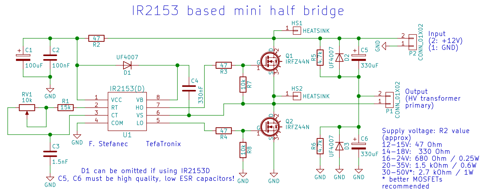 high voltage full bridge mosfet driver