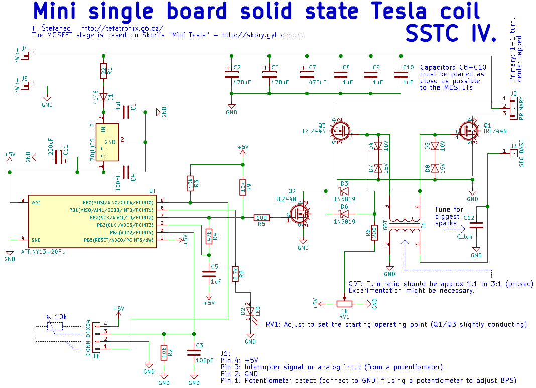 Tefatronix | Solid state Tesla coil IV.