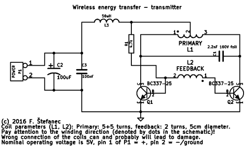 Transmitter schematic diagram