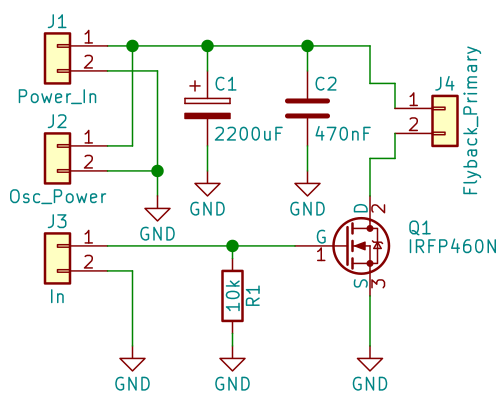MOSFET connection diagram