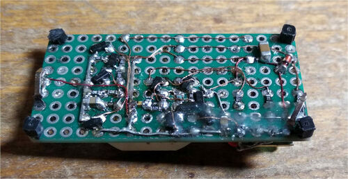 Bottom side of the circuit board